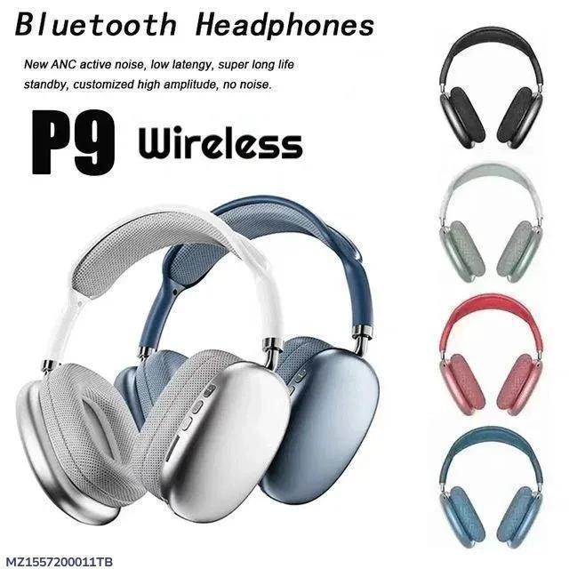 Black Over-Ear Headphones ABS Plastic Lightweight Comfortable