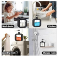 Liquid Soap Dispenser 500ml Black Transparent