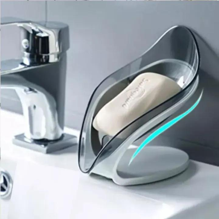 Portable Soap Holder with Leaf Design ABS Plastic