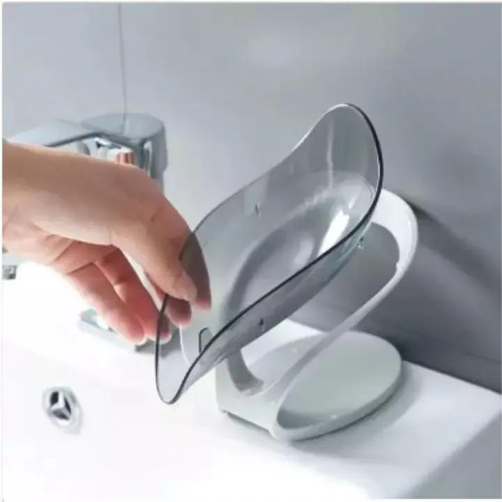 Portable Soap Holder with Leaf Design ABS Plastic