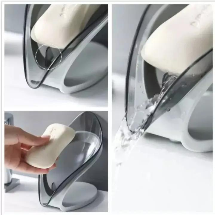 Portable Soap Holder with Leaf Design ABS Plastic