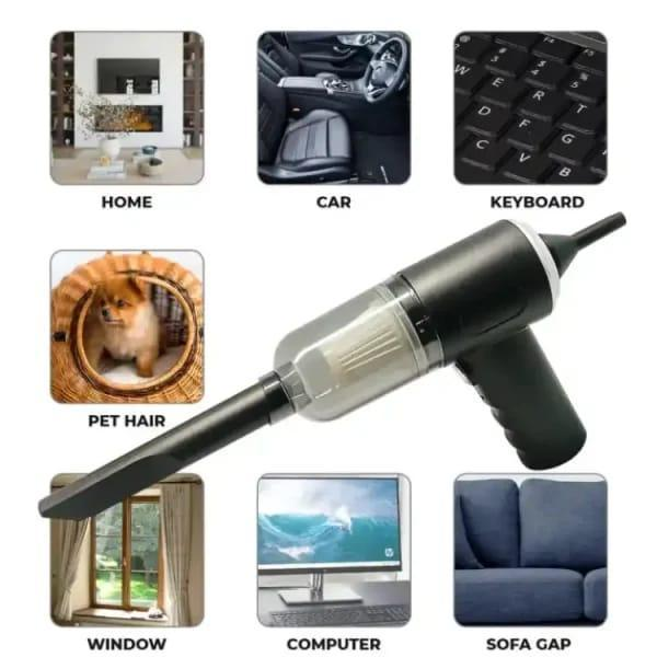 Portable Rechargeable Vacuum Cleaner Black